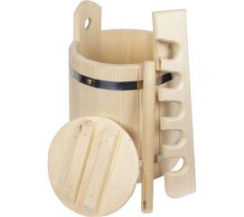 Кадка с гнетом Банная линия 5 л, липа 12-571 