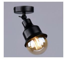 Настенно-потолочный спот РОССВЕТ 1* 60Вт* E27 РС20868 BK/1C 