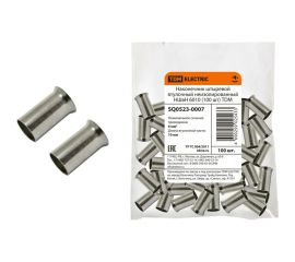 Штыревой втулочный неизолированный наконечник TDM НШвН 6010 100 штук SQ0523-0007 