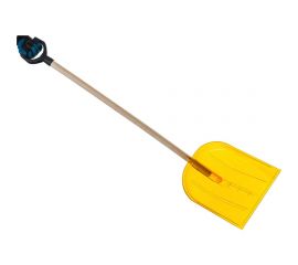 Лопата из поликарбоната с деревянным черенком Gigant температура работы до -60 C, синяя, 340х385 мм GDEV-12 