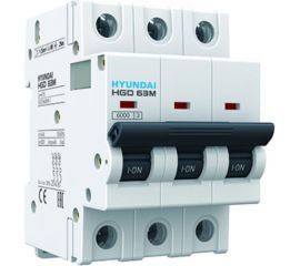 Автоматический выключатель Hyundai HGD63-M 3PMCS0000C 00025 3п, 25А, 6kA, хар-ка C 13.04.000890 
