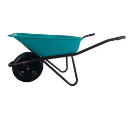 Строительная одноколесная тачка LWI 130 л, 230 кг, сверхпрочное полимерное корыто LWI130PROFI 