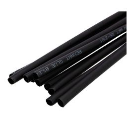 Термоусаживаемая двустенная клеевая трубка REXANT 3,2/1,6 мм черная 10 шт по 1 м 26-2101 