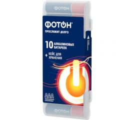 Элемент питания ФОТОН LR03 PB10 пластиковый кейс 24243 