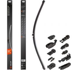 Щетка стеклоочистителя бескаркасная PRO 650 мм, 26"", 10 адаптеров Airline AWB-BK-650 