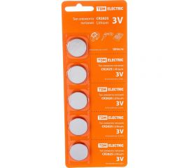 Элемент питания TDM CR2025 Lithium 3V BP-5 SQ1702-0028 