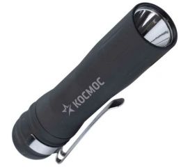 Ручной фонарь КОСМОС 0,5Вт LED/1xAA/ABS-пластик c каучуковым напылением/зажим для крепления, KOC120B 