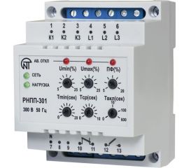 Реле напряжения, перекоса и последовательности фаз Новатек-Электро РНПП-301 3425600301 