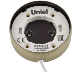 Накладной светильник Uniel GX53/FT ANTIQUE GOLD 10 PROM UL-00003738 