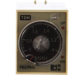 Реле времени TDM РВ2G-4мин/24час-5A-220В-8Ц SQ1503-0012 