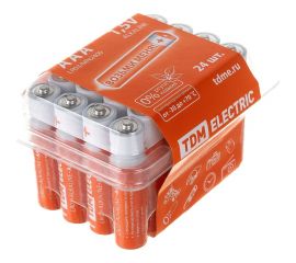 Элемент питания TDM LR03 AAA Alkaline 1,5V BOX-24 SQ1702-0033 