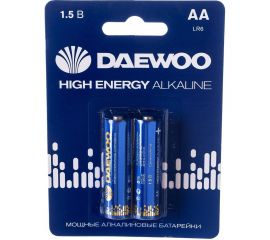 Алкалиновая батарейка Daewoo LR 6 HIGH ENERGY Alkaline BL-2 5030299 