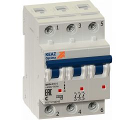 Автоматический модульный выключатель КЭАЗ OptiDin BM63-3C25-УХЛ3 260794 