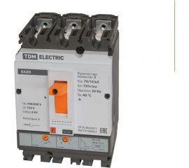 Автоматический выключатель TDM ВА89-35 3Р, 250А, 70кА SQ0751-0052 