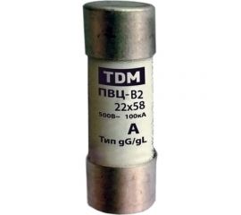 Плавкая вставка TDM ПВЦ-В2 22х58 50А SQ0729-0033 