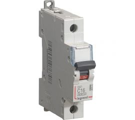 Автоматический выключатель Legrand DX3 6000 - 10 кА - тип C - 1П - 16 А - 1 модуль 407670 