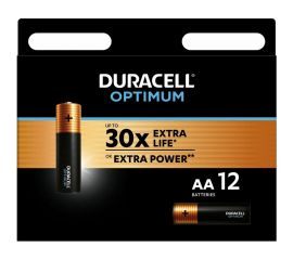 Батарейки Duracell Optimum щелочные, размера АА, 12 шт., Б0056028 