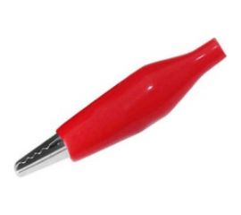 Зажим крокодил TDM ЗКИ 10А 56мм в изоляции красный SQ0541-0005 