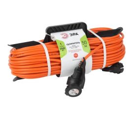 Силовой удлинитель на рамке ЭРА UFx-1e-3x1.5-50m-IP44 с заземлением 1 гнездо 50м ПВС 3х1.5 Б0046814 