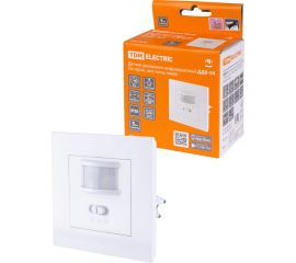 Датчик движения TDM ДДВ-04 2х пров., все типы ламп 500Вт, 10-420с, 9м, 5+Лк, 160гр, IP20, SQ0324-0045 