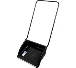 Пластиковый движок для уборки снега СИБРТЕХ 690x470x1420 мм, стальная рукоятка 61642 