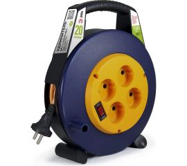 Силовой удлинитель ЭРА BPx-4-2x0,75-20m в закрытом корпусе, без заземления, 4 розетки 20м ПВС, Б0052924 