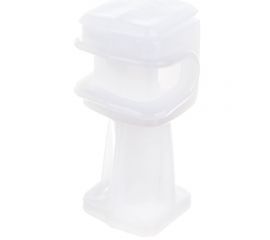 Держатель круглого проводника EZETEK 6-8мм прозрачный, высота 36мм, пластик 91006 