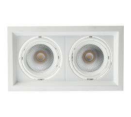 Карданный встраиваемый светильник ЭРА SKD123640KW20 2х20Вт 4000K 3600Лм 270х150х110 Б0049788 
