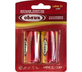 Батарейка Облик LR14 Блистер-2 5824 