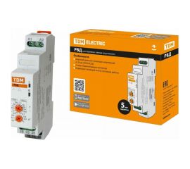 Реле времени TDM РВД-0,1с/10мин-75мс/150мс-2x8А-24/230В-DIN звезда-треугольник, 24-230В АС/DC SQ1503-0024 