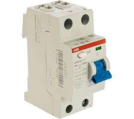 Выключатель дифференциального тока ABB, УЗО, 2п, 40А, 30мА, F202, АС 2CSF202001R1400 