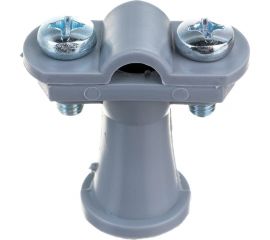 Держатель круглого проводника EZETEK 6-10мм серый, высота 38мм, пластик 91102 