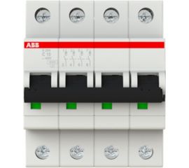 Автоматический выключатель ABB S204, C10, 4-полюсной 22CDS254001R0104 
