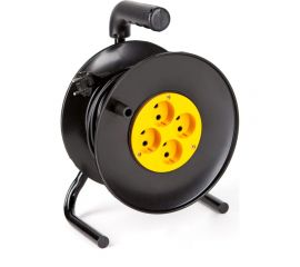 Силовой удлинитель МПП УДЛИНИТЕЛЬ четыре розетки на катушке без заземления 50 метров\УС-4-50 4 роз б\з ПВС 2*0,75 50 м\220В 999000000000702 