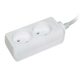 Удлинитель IEK У2, 2 места, 2Р/5 метров, 2х0.75мм2, 10А/250 WYP10-06-02-05-N 