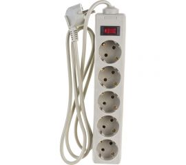 Удлинитель ExeGate EC-5-1 8G 5 евро с заземлением 1.8м защита от перегрузки выключатель с подсветкой серый 285798 