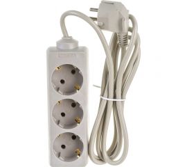 Удлинитель ExeGate ECE-3-1.8G 3 евророзетки с заземлением, 1.8м, серый 285802 