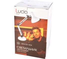 Настольная лампа Лючия 465 Юниор 40W E27 белая 4606400609582 