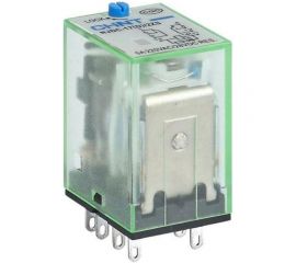 Промежуточное реле с кнопкой тестирования CHINT NJDC-17(D)/2Z 2 конт. с инд. LED 10А AC 220В 651044 