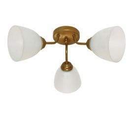 Светильник ЭЛЕТЕХ Бона/3-А золотой плафон 06328 НПБ 01-3х60-185 Е27 ИУ 1005404360 