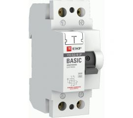Электронное устройство защитного отключения EKF ВДТ-40 2P 16А/30мА Basic SQelcb-2-16-30e-sim 