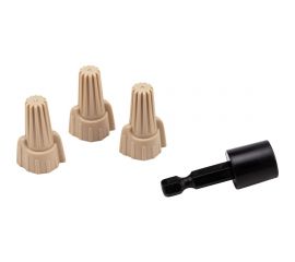 Соединительный изолирующий зажим с лепестками REXANT СИЗ-12 1-12,75 мм2 бита коричневый 100 шт 08-0756 