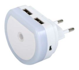 Ночник ФАZА NL-01 USB, датчик освещенности, 2xUSB-выхода 5034716 