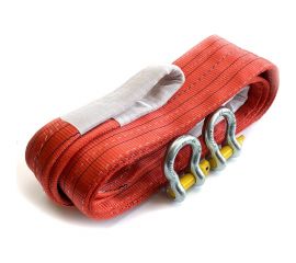 Буксировочный трос ТамбовТехСнаб 30т 15м скоба/скоба двухслойный, усиленный 7930124364876 