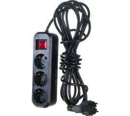 Бытовой удлинитель Gigant с заземлением ПВС 3x0,75 3500Вт 3 гнезда 5м 80091 