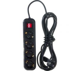 Бытовой удлинитель Gigant с заземлением ПВС 3x0,75 3500Вт 4 гнезда 5м 80094 