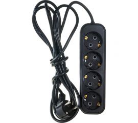 Бытовой удлинитель Gigant с заземлением ПВС 3x0,75 3500Вт 4 гнезда 3м 80086 