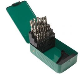 Набор сверл по металлу HSS 4241 в металлическом футляре (25 шт; 1-13 мм; шаг 0.5 мм) ROCKFORCE RF-924U25 