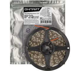 Светодиодная лента ОНЛАЙТ OLS-5050WW60-14.4-IP20-12V 80970 
