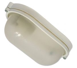 Светильник ЭЛЕТЕХ Терма 1401, Овал, малый, НББ 03-60-021, IP65, боросиликат, корпус белый 1005500950 